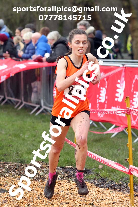 Senior girls, 2020 New Balance English Schools Champs., Sefton Park, Liverpool. Photo: David T. Hewitson/Sports for All Pics